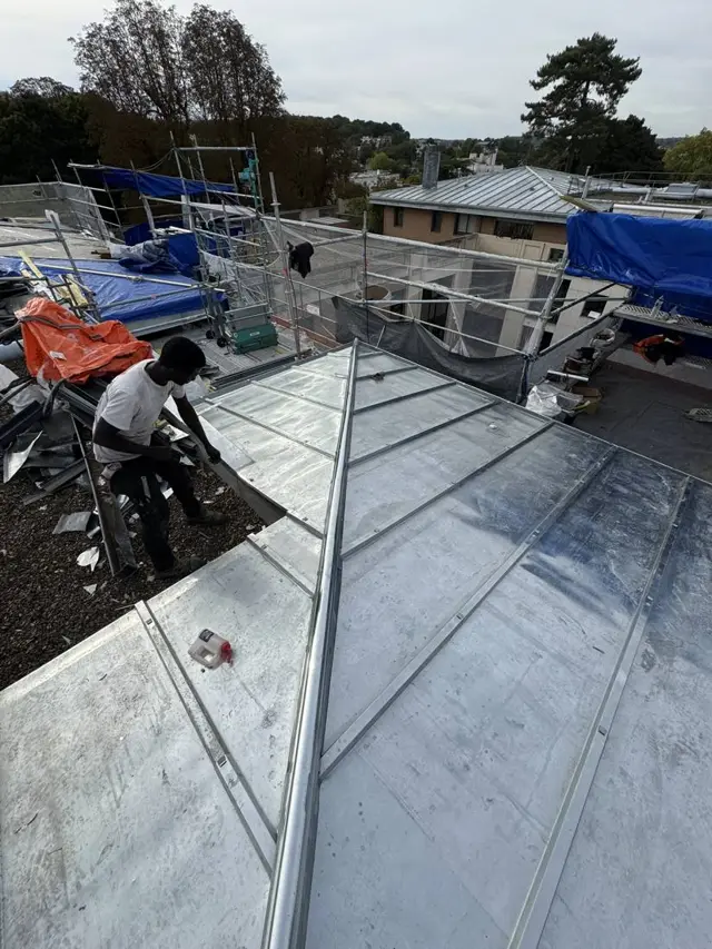 Couverture en zinc réalisée par Bolboceanu Toiture en Île-de-France