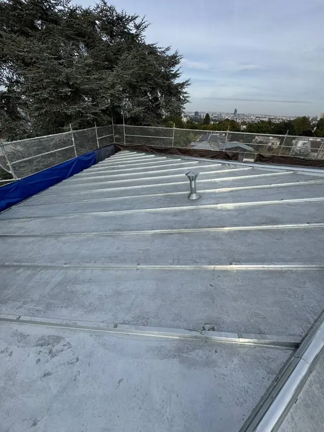 Couverture en zinc réalisée par Bolboceanu Toiture en Île-de-France